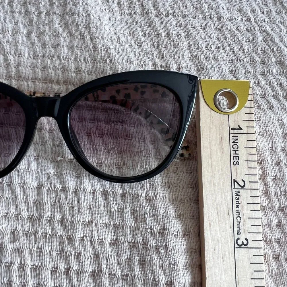 Betsey Johnson Sunglasses Womens Cat Eye Leopard Arms Animal Heart *FRAMES ONLY*